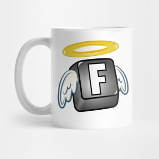 F in the chat | F key RIP Mug